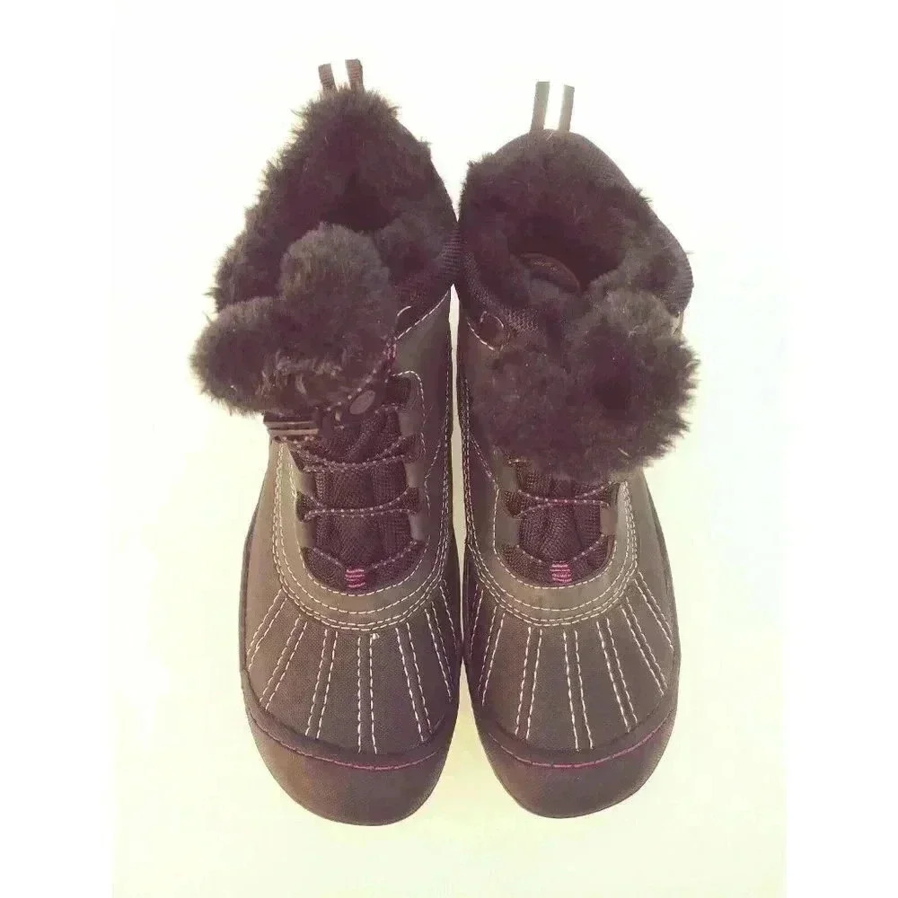 JBU by Jambu Pullman Womens Black Faux Fur Cold Weather Boots Sz 7M